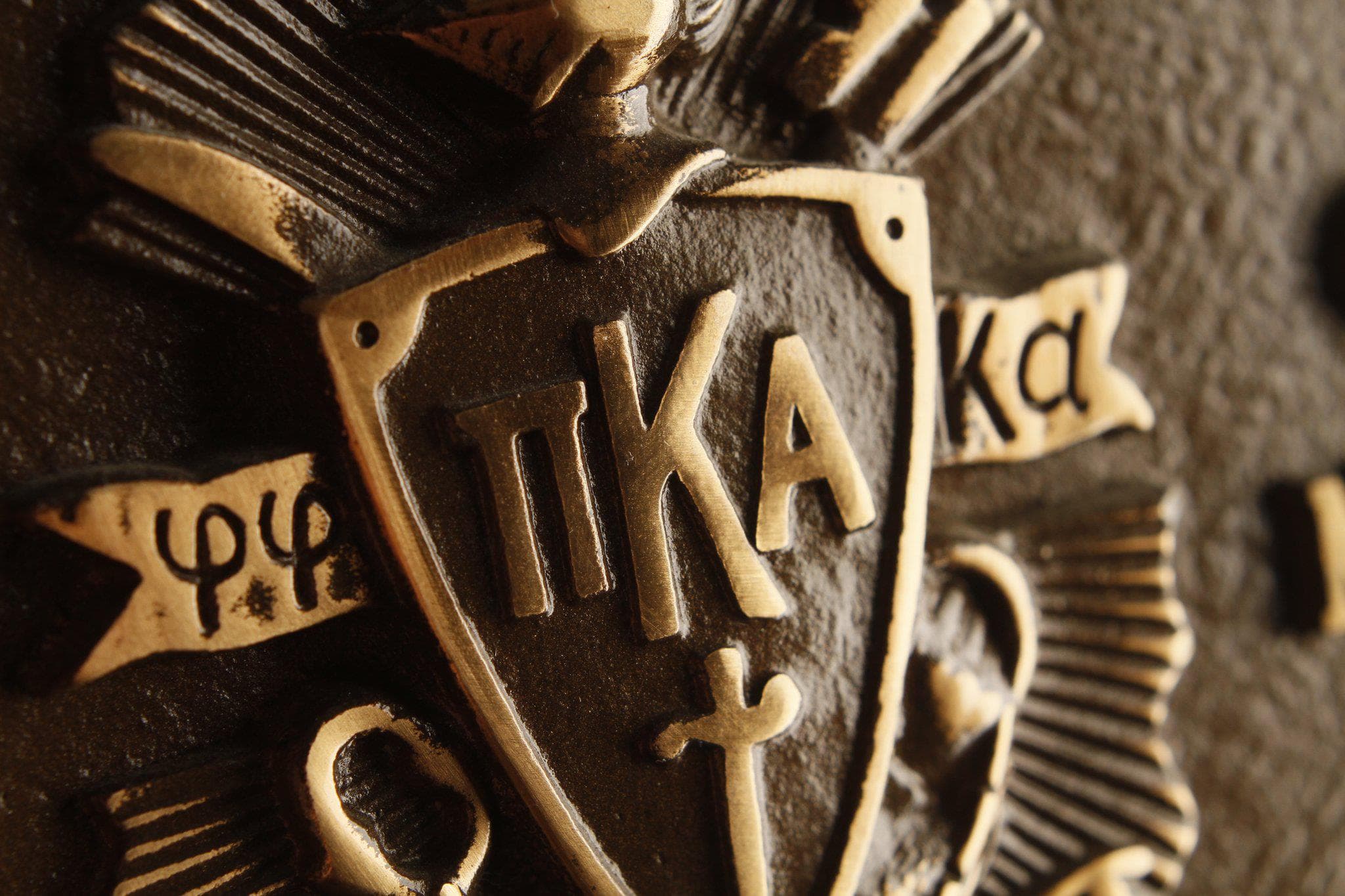 Bronze Pi Kappa Alpha crest